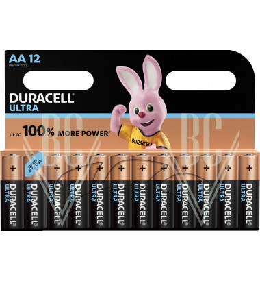 Duracell Ultra Power Battery AA Mignon LR6 MX1500, 12 Pack
