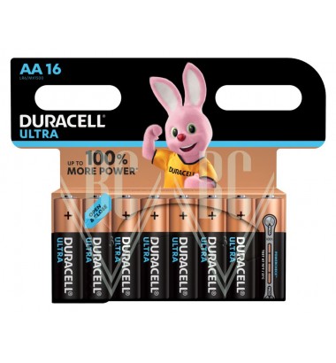 Duracell AA Battery, Mignon (LR6, MX1500) Ultra Power; 16 Pack