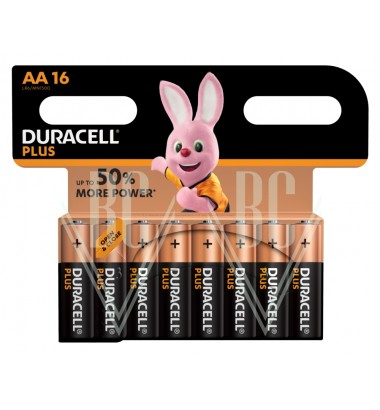 Duracell Plus Power Battery AA Mignon LR6 MN1500, 16 Pack