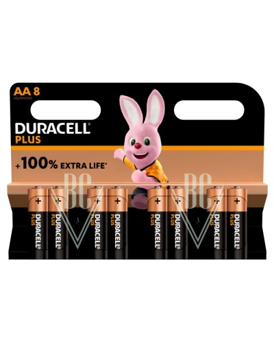 Duracell Plus Battery AA Mignon LR6 MN1500, 8 Pack