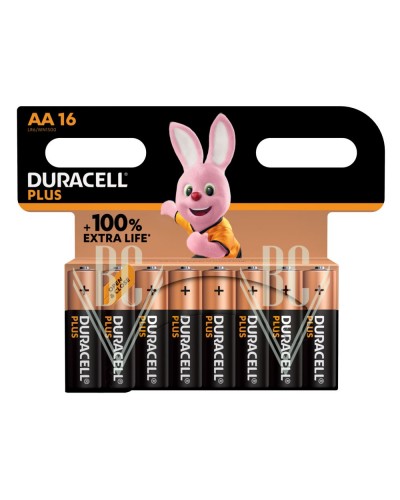 Duracell Plus Battery AA Mignon LR6 MN1500, 16 Pack