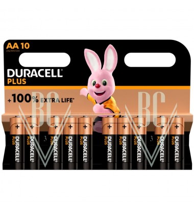 Duracell Plus Battery AA Mignon LR6 MN1500, 10 Pack