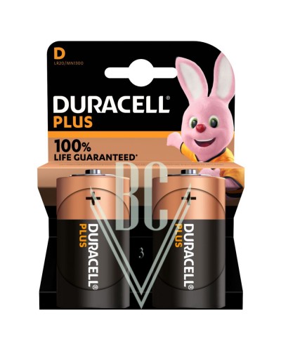 Duracell Plus Batterie D Mono LR20 MN1300, 2er Pack