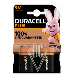 Duracell Plus Battery 9V E-Block 6LR61 MN1604, 2 Pack