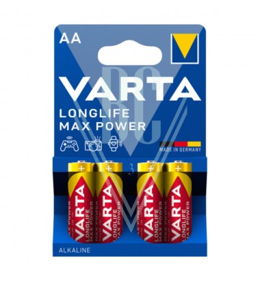 Varta Longlife Max Power Battery AA Mignon LR6 4706, 4 Pack