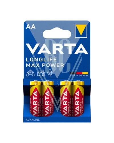 Varta Longlife Max Power Batterie AA Mignon LR6 4706, 4er Pack