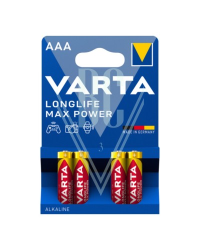 Varta Longlife Max Power Batterie AAA Micro LR03 4703, 4er Pack