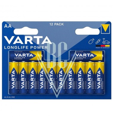 Varta Longlife Power Battery AA Mignon LR6 4906, 12 Pack