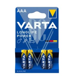 Varta Longlife Power Batterie AAA Micro LR03 4903, 4er Pack