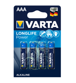 Varta Longlife Power Battery AAA Micro LR03 4903, 4 Pack