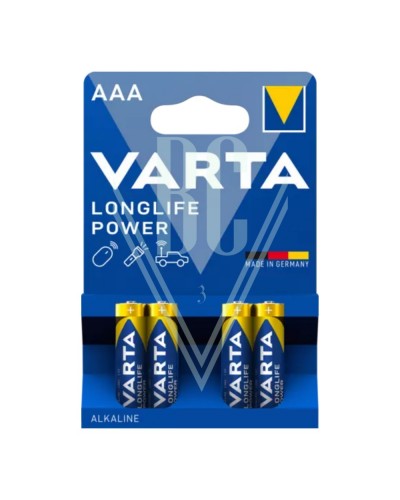 Varta Longlife Power Batterie AAA Micro LR03 4903, 4er Pack