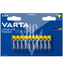 Varta Longlife Power Battery AAA Micro LR03 4903, 10 Pack
