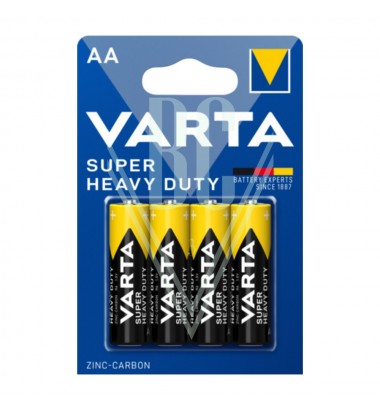 Varta Super Heavy Duty Batterie AA Mignon R6 2006, 4er Pack