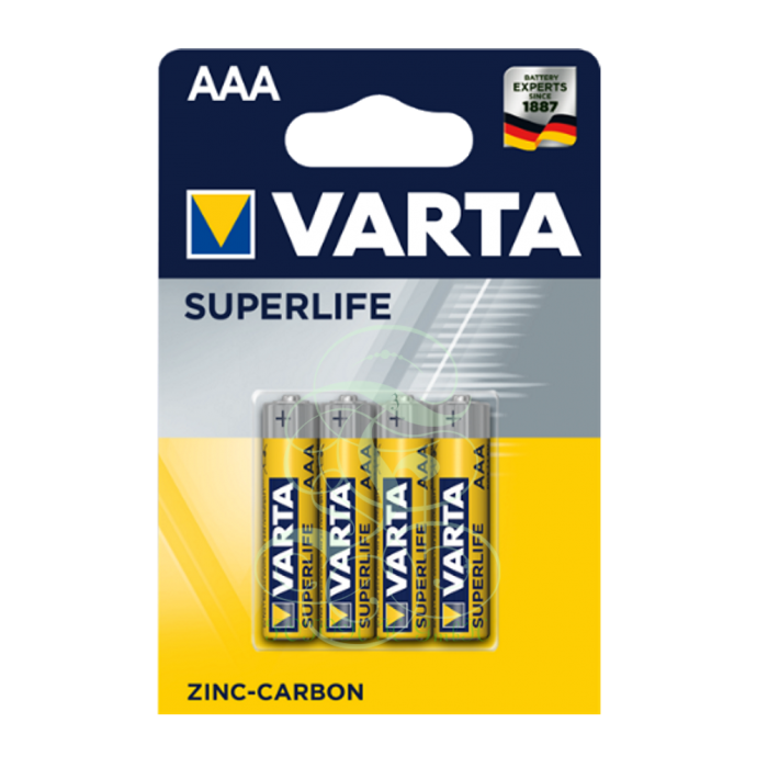 Varta - AAA Micro Superlife R03 Batterien - 4er Packung