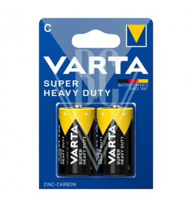 Varta Super Heavy Duty Batterie C Baby R14 2014, 2er Pack