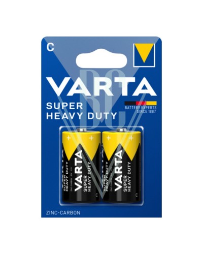 Varta Super Heavy Duty Batterie C Baby R14 2014, 2er Pack