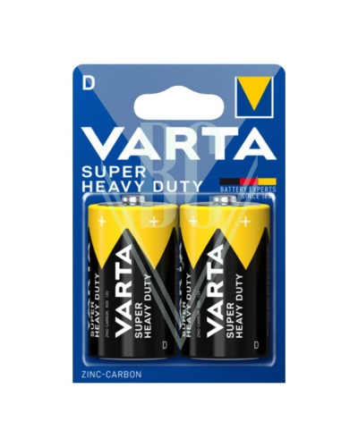 Varta Super Heavy Duty Batterie D Mono R20 2020, 2er Pack