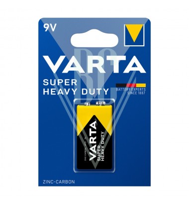 Varta Super Heavy Duty Batterie 9V E-Block 6R61 2022, 1er Pack