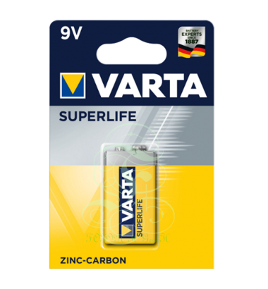 Varta Superlife Battery 9V E-Block 6R61 2022, 1 Pack