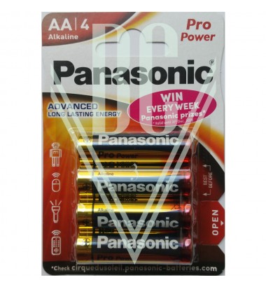 Panasonic Pro Power Battery AA Mignon LR6 LR6PPG, 4 Pack