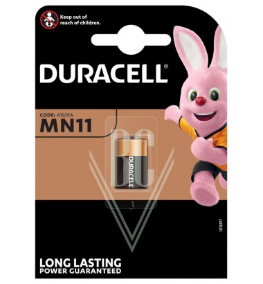Duracell Battery MN11 LR11 A11 A21 6V, 1 Pack