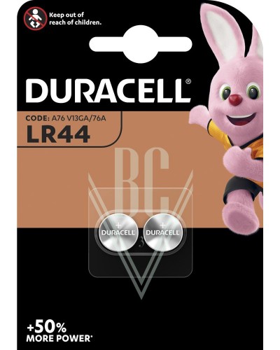 Duracell Knopfzellenbatterie LR44 303 357 AG13 LR1154, 2er Pack