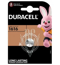 Duracell Coincell Battery 1616 CR1616 3V, 1 Pack