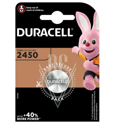 Duracell Coincell Battery 2450 CR2450 3V, 1 Pack