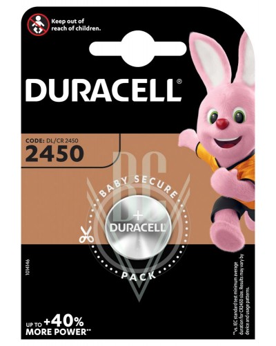 Duracell Coincell Battery 2450 CR2450 3V, 1 Pack