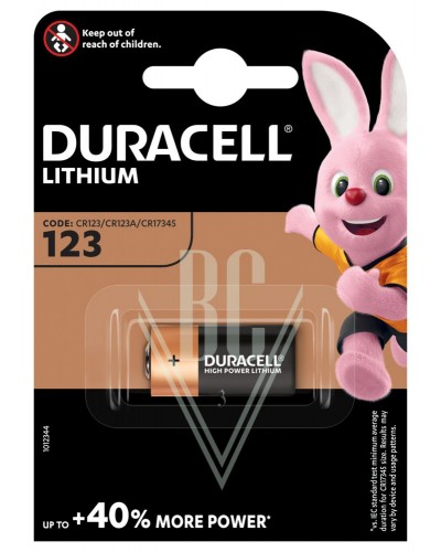 Duracell Fotobatterie CR123 CR17345 3V, 1er Pack
