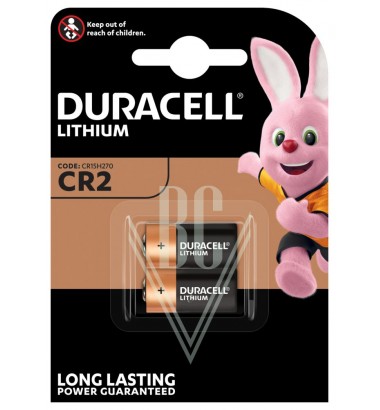 Duracell Camera Battery CR2 CR17355 3V, 2 Pack