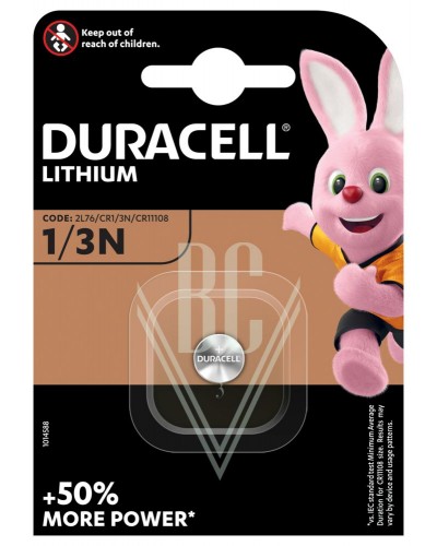 Duracell Camera Battery CR1/3N CR11108 2L76 K58L 3V, 1 Pack