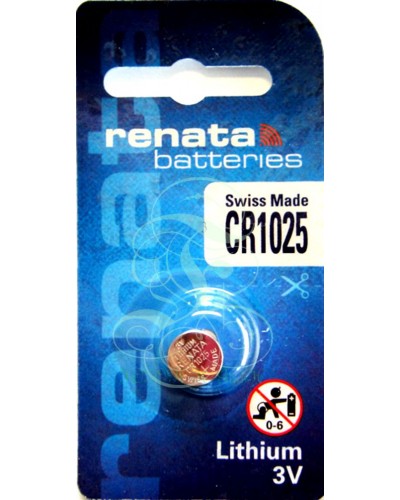 Renata Coincell Battery 1025 CR1025 3V, 1 Pack
