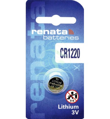 Renata Coincell Battery 1220 CR1220 3V, 1 Pack