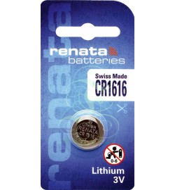 Renata Knopfzellenbatterie 1616 CR1616 3V, 1er Pack