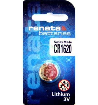 Renata Coincell Battery 1620 CR1620 3V, 1 Pack