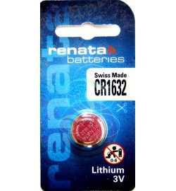 Renata Coincell Battery 1632 CR1632 3V, 1 Pack