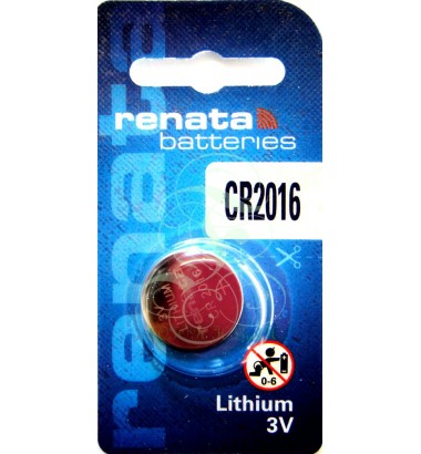 Renata Coincell Battery 2016 CR2016 3V, 1 Pack
