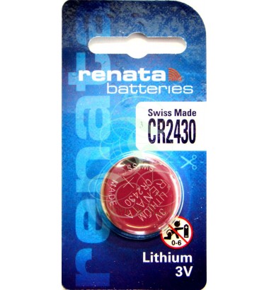 Renata Coincell Battery 2430 CR2430 3V, 1 Pack
