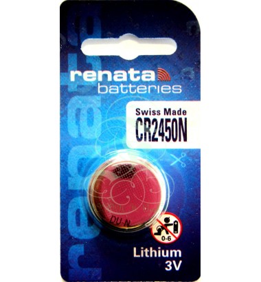 Renata Coincell Battery 2450 CR2450N 3V, 1 Pack
