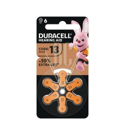 Duracell Hörgerätebatterien DA13 PR13 PR48 1,4V, 6er Pack