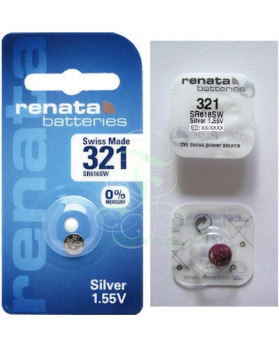 Renata Watch Battery 321 SR65SW SR616SW LR65, 1 Pack