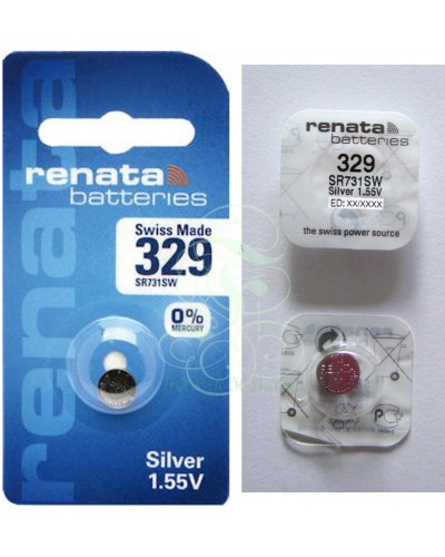 Renata Uhrenbatterie 329 SR731SW, 1er Pack