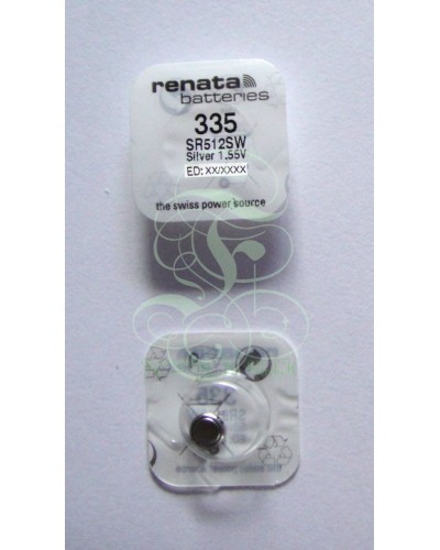 Renata Watch Battery 335 SR512SW, 1 Pack