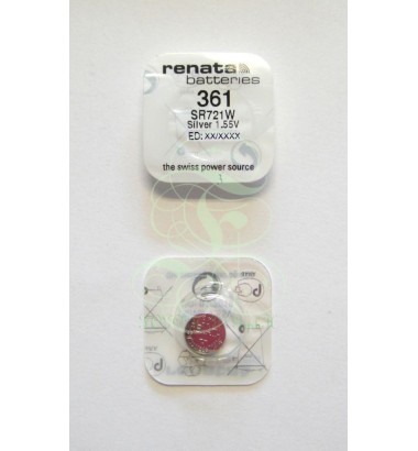 Renata Watch Battery 361 SR58W SR721W SG11 LR58, 1 Pack