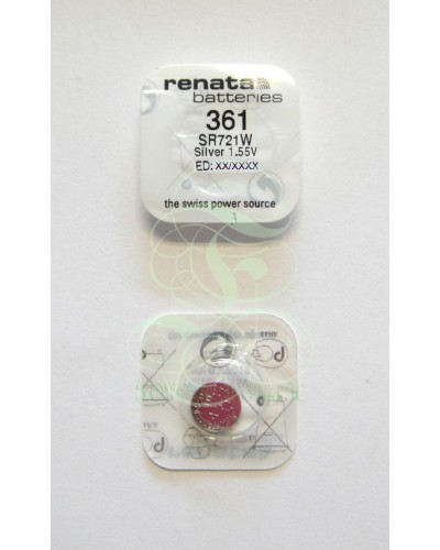 Renata Watch Battery 361 SR58W SR721W SG11 LR58, 1 Pack