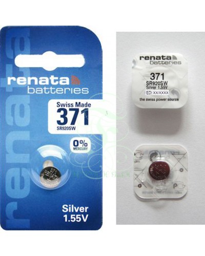 Renata Uhrenbatterie 371 SR69SW SR920SW SG6 LR69, 1er Pack
