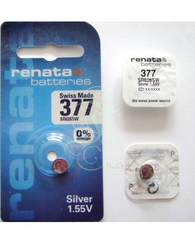 Renata Watch Battery 377 SR66SW SR626SW SG4 LR66, 1 Pack