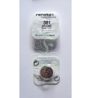 Renata Watch Battery 381 SR55SW SR1120SW SG8 LR55, 1 Pack