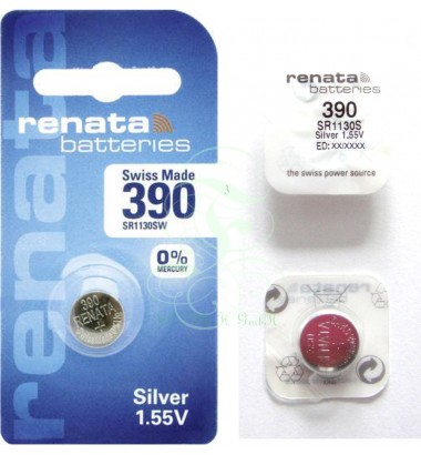 Renata Watch Battery 390 SR54SW SR1130SW SG10 LR54, 1 Pack